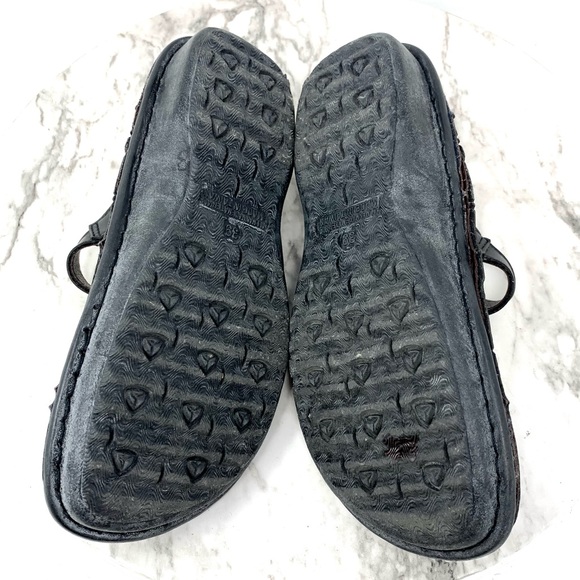 Bonita Flower Embellished Mary Jane Chunky Comfort Platform 7-7.5 Lagenlook - Picture 8 of 14